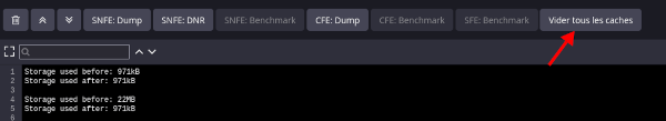 ublock touche vider tous les caches